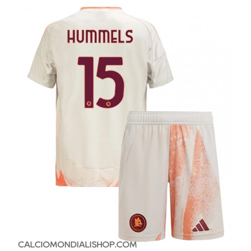 Maglie da calcio AS Roma Mats Hummels #15 Seconda Maglia Bambino 2024-25 Manica Corta (+ Pantaloni corti)